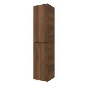 Colonna bagno sospesa 160cm in noce maya a 2 ante Nara