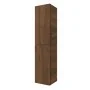 Colonna bagno sospesa 160cm in noce maya a 2 ante Nara