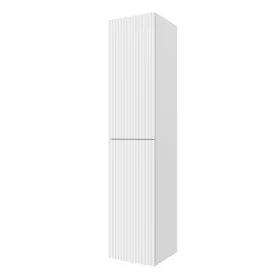 Colonna bagno sospesa 160cm in bianco opaco a 2 ante Nara