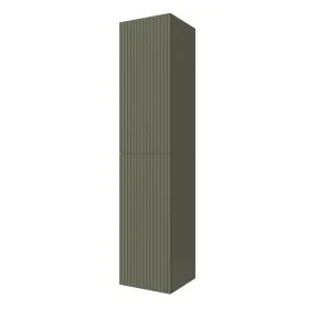 Colonna bagno sospesa 160cm in verde opaco a 2 ante Nara