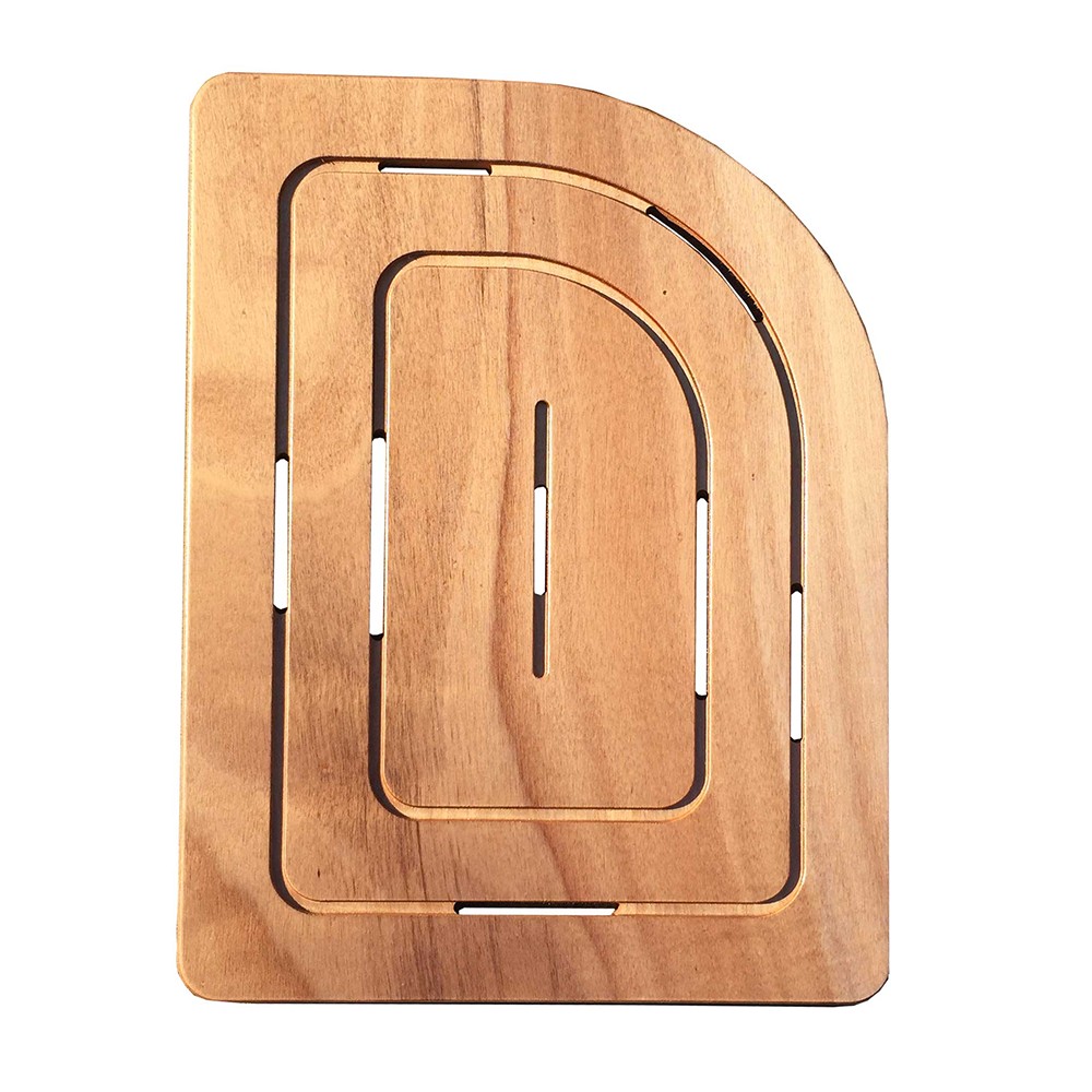 Image of Pedana doccia in legno marino 74x55 cm lato destro per piatto doccia 70x90