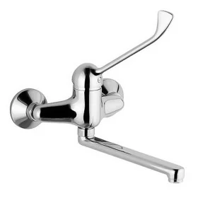 Miscelatore lavello a muro in ottone cromato con leva clinica linea Mariani Epic
