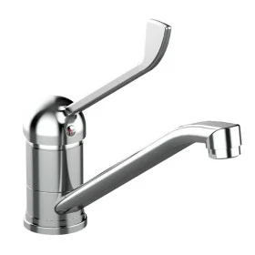 Miscelatore lavello in ottone cromato con leva clinica linea Ten Tiemme