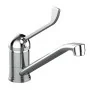 Miscelatore lavello in ottone cromato con leva clinica linea Ten Tiemme