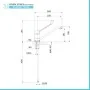 Scheda tecnica Miscelatore lavello in ottone cromato con leva clinica linea Ten Tiemme