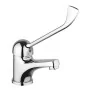 Miscelatore lavabo in ottone cromato con leva clinica