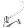 Rubinetto lavabo in ottone cromato con leva clinica