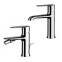 Set miscelatori lavabo e bidet in ottone cromato monocomando linea Armonia