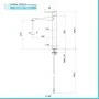 Scheda tecnica Set miscelatori lavabo alto e bidet in ottone cromato monocomando linea Armonia