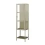 Colonna multiuso 42x160h cm in metallo beige con anta in vetro Jungle