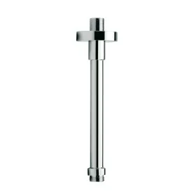 Braccio doccia verticale in ottone cromato 30 cm design tondo