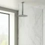 render Set doccia tondo braccio verticale 30 cm e soffione 25cm cromo