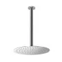 Set doccia tondo braccio verticale 30 cm e soffione acciaio inox 20cm cromo Rubinetterie Mariani