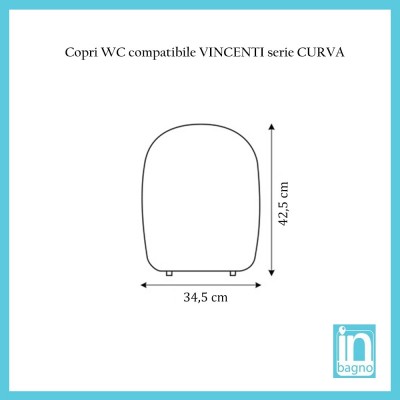 copriwater curva vincenti bianco