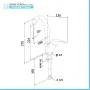 Scheda tecnica Rubinetto lavello in ottone cromo di Rubinetterie Mariani Linea Astro