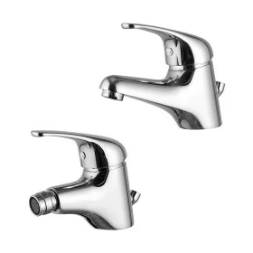 Set rubinetti lavabo e bidet in ottone cromo di Rubinetterie Mariani Linea Astro