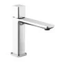 Set miscelatori lavabo a bocca lunga e bidet in ottone cromato Lotus