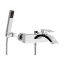 Miscelatore monocomando vasca esterno con accessori in ottone cromato Mariani linea Marte