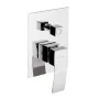Set miscelatori con doccia a incasso con deviatore lavabo e bidet monocomando in ottone cromato Mariani linea Marte