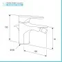 Scheda tecnica Rubinetto bidet in ottone cromato di Rubinetterie Mariani Linea Surf