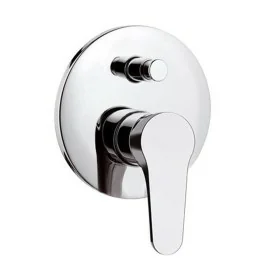 Miscelatore doccia ad incasso in ottone cromo con deviatore a due vie di Rubinetterie Mariani Linea Surf