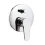 Miscelatore doccia ad incasso in ottone cromo con deviatore a due vie di Rubinetterie Mariani Linea Surf