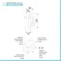 scheda tecnica Miscelatore doccia ad incasso in ottone cromo con deviatore a due vie di Rubinetterie Mariani Linea Surf
