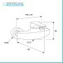 scheda tecnica Set rubinetti lavabo bidet e doccia esterno con kit doccetta in ottone cromo di Rubinetterie Mariani Linea Surf
