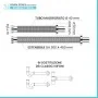 Scheda tecnica Tubo di scarico BPS flessibile ed estensibile in acciaio inox