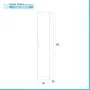Scheda tecnica Colonna multiuso 36x182cm salvaspazio in legno frassino bianco 1 anta linea Pilar