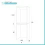 Scheda tecnica Set 2 pezzi lavanderia colonna lavasciuga in legno bianco di frassino linea Pilar