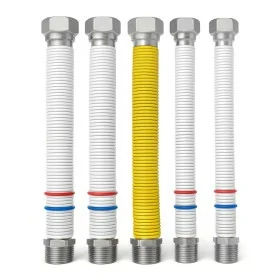 Kit 5 flessibili in acciaio inox AISI316 per installazione caldaia a gas