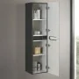 Colonna bagno sospesa 140 cm antracite lucido 2 ante soft-close Stillo