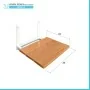 scheda tecnica Sedile doccia a muro con seduta pieghevole 35x32 in legno di larice