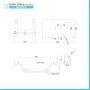 scheda tecnica Sedile per vasca da bagno con gommini antiscivolo e portata max 120 kg