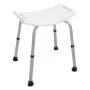 Sgabello doccia antiscivolo altezza regolabile 34-51 cm portata max 100 kg