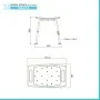 scheda tecnica Sgabello doccia antiscivolo altezza regolabile 34-51 cm portata max 100 kg