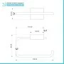 Scheda tecnica Set accessori a muro 5 pezzi in acciaio cromato e viti incluse  Velvet 