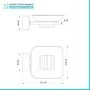 Scheda tecnica Set accessori a muro 3 pezzi in acciaio cromato e viti incluse  Velvet 