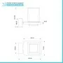 Scheda tecnica Set accessori a muro 3 pezzi in acciaio cromato e viti incluse  Velvet 