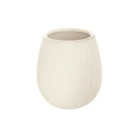 Portaspazzolino in Ceramica Bianco da Appoggio con Gusto Etnico Safari