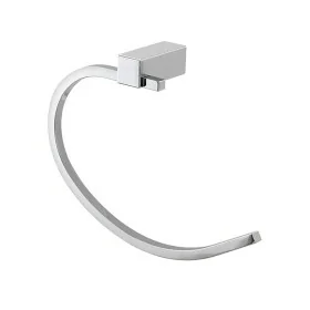 Porta asciugamani da parete ad anello in acciaio cromato Unica 