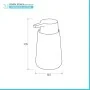 Dispenser sapone liquido in ceramica linea Sidney bianca - scheda tecnica