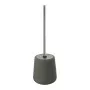 Portascopino wc in ceramica da appoggio linea Sidney grigia