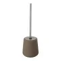 Portascopino wc in ceramica da appoggio linea Sidney tortora