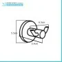 Scheda tecnica Set accessori a muro 6 pezzi in metallo cromato e ABS viti incluse  Sprint 
