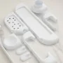 Porta sapone a muro in ABS bianco  Gioia 