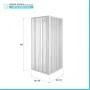Box Doccia a Soffietto 90x90 cm in PVC Riducibile con Apertura Centrale scheda tecnica