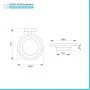 Porta saponetta a muro in acciaio nero opaco linea Chic Black scheda tecnica
