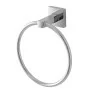 Porta asciugamani da parete ad anello in metallo cromato Rock